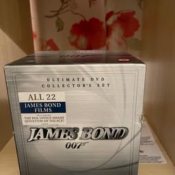 22 dvd set of James Bond movies 
Great condition
