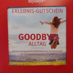 Mydays Gutschein - Goodbye Alltag
Neupreis 35€