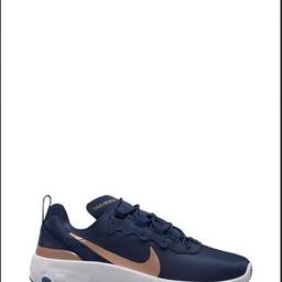 boy girl man or woman
size 4 adult 
navy blue white 
nike element react 55 trainers 

CHECK OUT MY OTHER LISTINGS FOR SALE 
ALL NEW AUTHENTIC GENUINE ITEMS FOR HALF PRICE OR LESS