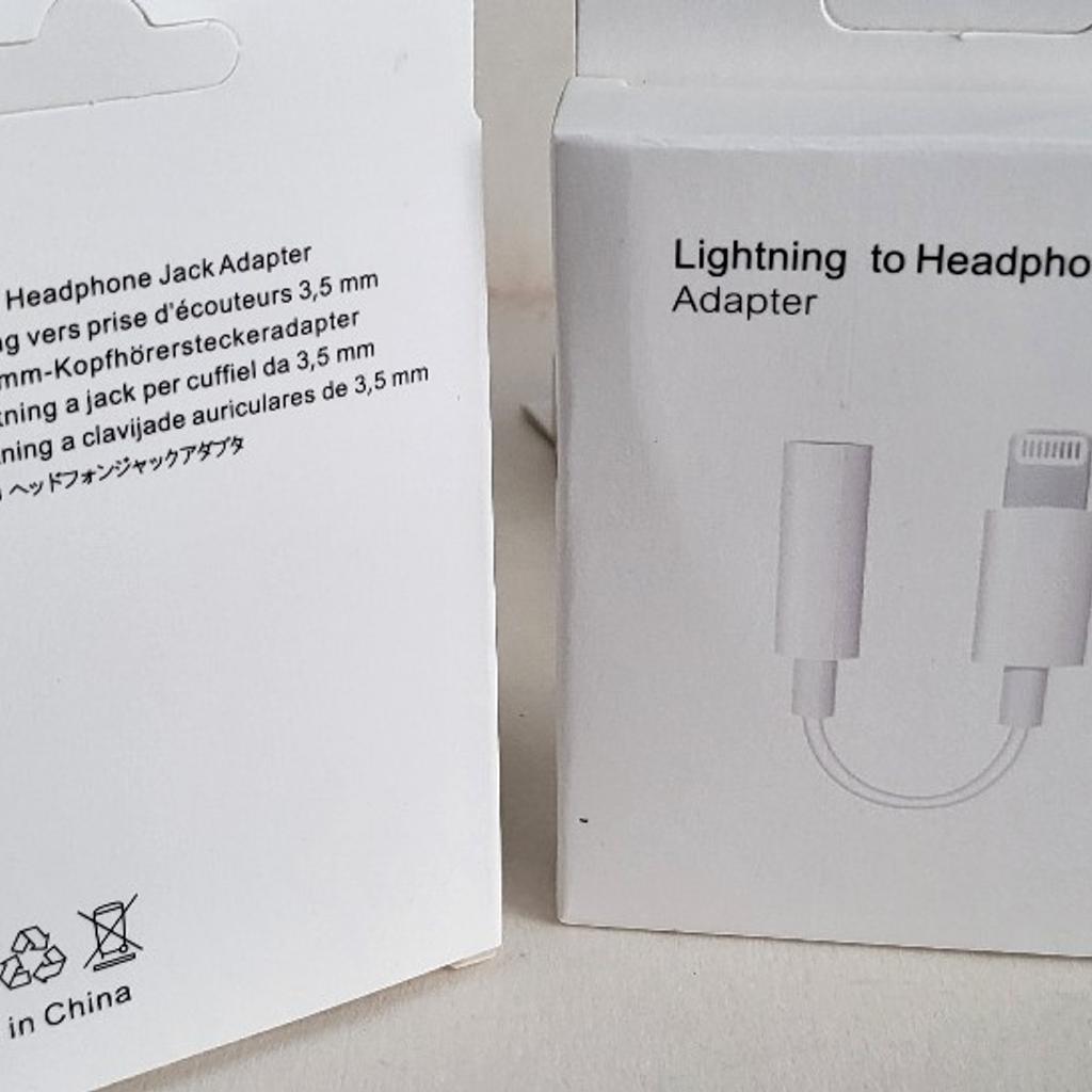 Brand new. Replacement lightning to audio 3.5mm jack adapter for iphones. Ideal when you want to use your favourite headphones with 3.5mm jack. Can post for extra. Buy multiple items for single delivery cost. Collection from Luton LU4

check out my other listings