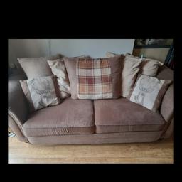 large dfs 2 seater sofa ,heavy and sturdy does have small rip on arm but could be glued and wouldn't be noticed  it's part of the country style range still a gorgeous sofa just can't get in upstairs as my living room on 2nd floor. the price reflects the issue will last years ,COLLECTION ONLY NO OFFERS