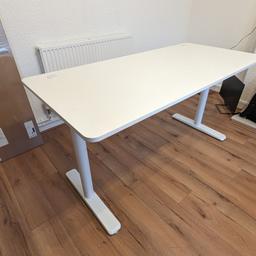 - Large desktop with a customized mouse pad (black with gray and green pattern)
- Anti-water& smooth surface
- Left and right cable management holes (50mm)
- Desk size: 152 cm x 70 cm
- Desk high: 77 cm

The table is in perfect condition. The top can be folded into two halves for easier transportation. The construction of the table is solid, when folded the top is as one piece and does not bend even under load.

Cannot ship, self pick up required.

Still available on Amazon for £220.