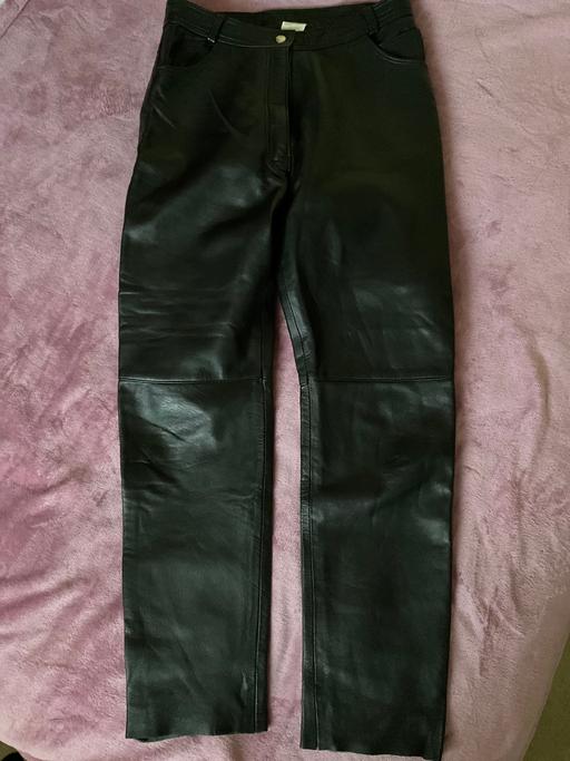 Buy & Sell Bexley Crayford - Dartford - Photos for Real leather black trousers