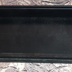 antique ebonised wood desk tidy
in great condition.