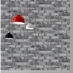 This modern slate grey brick wallpaper will give you an stunning all over and realistic effect within your room. This slate grey brick wallpaper will create an extremely pleasant feel offering a modern take on classical brick work! Can be used as a feature wall effect or on all 4 walls for the full brick effect.

This wallpaper is suitable for all living areas, including the kitchen and bathroom.
Each roll measures 33ft (10m) in length and is 21" (53.1cm) wide.


Home collection maybe local delivery