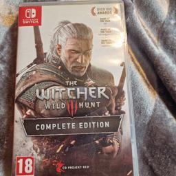 the witcher wild hunt Nintendo switch game like new