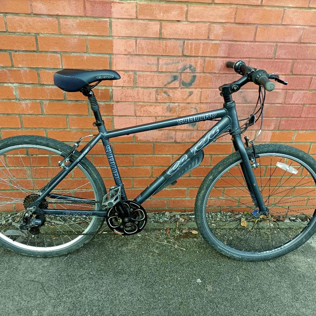 Carrera Subway Mountain Bike
I am selling my Carrera Subway Mountain Bike 18" frame in good working order. Wheels are 26". Brakes are in good condition (new brake pads and cables have been fitted). Gears are 2*7 (new cables have been fitted). Collection from Balsall Heath.