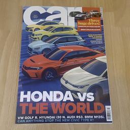 Car magazine - March 2023 Honda vs The World edition - New & Unread!

For sale this new and unread March 2023 edition of Car magazine.
Fantastic 'Honda vs The World' issue.

Can be posted by Royal Mail Delivery if you also cover postage costs.
Or cash on collection welcome from Upper Hale, Farnham, GU9 postcode area.