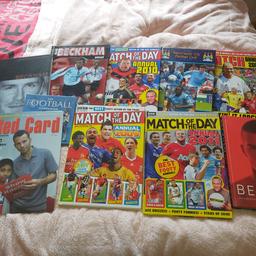 11 football books 📚 good condition will accept offers