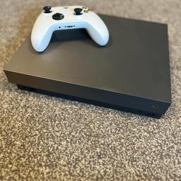 Xbox one X Gold Rush Special Edition.
Excellent Condition. Comes with all leads and controller. 
This is the 1TB 4k edition.