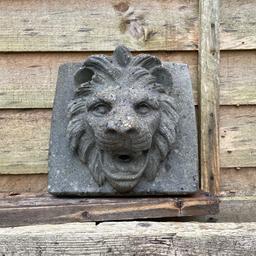 Nice stone water feature Lion plaque