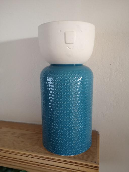 Buy & Sell Worcestershire Bromsgrove - Photos for Face Vase Blue