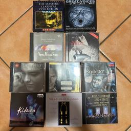 THE MASTERS CLASSICAL COLLECTION (vol2) 10€
Great voices of the opera 10€
vienna masters series 3€
alles walzer 6€
evgeny kissin beethoven moonlight sonata 3€
the best of sting 3€
verdi Rigoletto 2cd 4€
best of kitaro 8€
wertvolle klänge 7€
WIENER PHILHARMONIKER STARS &- STRAUSS 2€