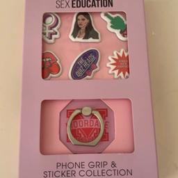 Sex Education phone grip and sticker collection   
Brand new in box