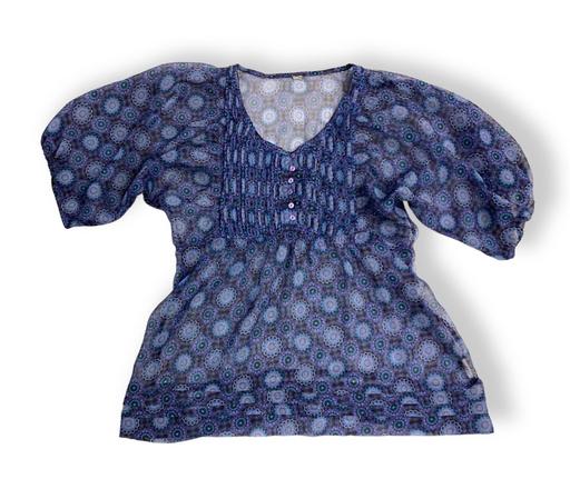 Buy & Sell South East London West Norwood - South East London - Photos for Soimoi Blue Print Boho Rhapsody Shirred Blous