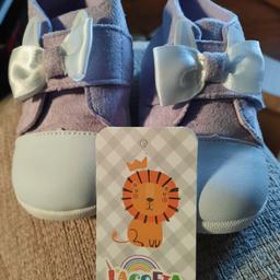 Brand New LACOFIA Infant Baby Girls Anti-Slip First Walking Shoes Toddler Rubber Sole Bowknot Sneakers Casual Trainers Purple size 4.5
I'm happy to post for postage cost and happy to deliver for petrol money

Thanks