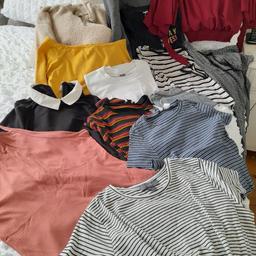 Bundle of girls tops, all excellent condition either new or worn once or twice, from Asos topshop etc. Sizes 8-10. T-shirts and sweat shirts. £12 the lot. From a clean smoke free pet free home. Collection from Marlbrook Bromsgrove B60 1HZ