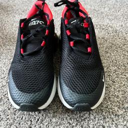 Black and red Nike air 70 
Kids size 2.5
In good condition