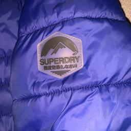 Ladies Superdry padded coat in excellent condition, hardly worn.