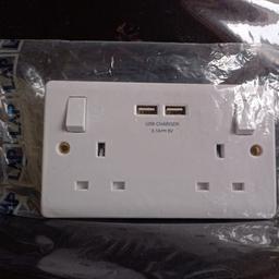 Lap 13A 2 gang SP switched twin socket with twin usb charging ports.
Brand New unopened.
All info on picture 3.
Unless marked as sold it's available.
COLLECTION ONLY.