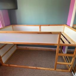 Children’s IKEA Bed for sale. 
I’m very good condition 
Still available in IKEA 
Mattress not included

https://www.ikea.com/gb/en/p/kura-reversible-bed-white-pine-80253809/

Dismantled for ease of transport

Collection only from Lichfield