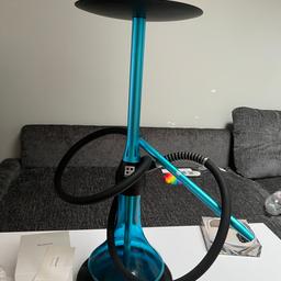 MG Hookah Shisha with Quasar head like new I used few times and I stop smoking, in perfect condition no any scratches.
Come with original pipe and charcoal Handel .
Testy and lovely for someone to smoke shisha.
Hight 80cm 
I bought it 2 months ago I bought just the shisha for £120 and the Quasar Head £85 
So selling all together £120 any question feel free to ask thanks