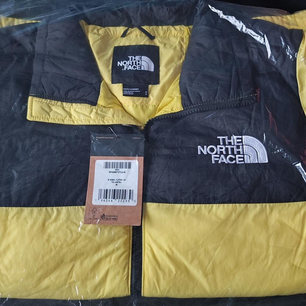 The North Face Men's Gosei Puffer Jacket / BNWT / Yellow & Black / Medium