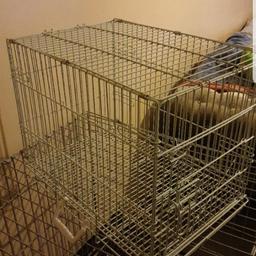 its a pet cage fold able.but i keep birds.birds not for sale.
07748728172
this is dog or cat travel cage.about 3 fot long and about 2 fit wide and hight
please this item is only collection not book for deliver.
