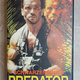Ich Verkauf die VHS
Arnold Schwarzenegger
PREDATOR
Die Kassette und das Cover sind in Neuwertigen Zustand und aus einer Sammlung