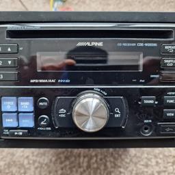 ALPINE CDE W203Ri DOUBLE DIN STEREO

CD, USB, AUX

ISO LEADS, SURROUND AND CAGE INCLUDED

POWERFUL SYSTEM

REVIEWS ARE ALL GOOD

GRAB A BARGAIN

PRICED TO SELL

COLLECTION FROM KINGS HEATH B14  OR CAN DELIVER LOCALLY

CALL ME ON 07966629612

CHECK MY OTHER ITEMS FOR SALE, SUBS, AMPS, SPEAKERS, WIRING KITS, TWEETERS ,6X9S ETC