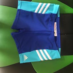 Boys Adidas swim shorts blue size 9/10