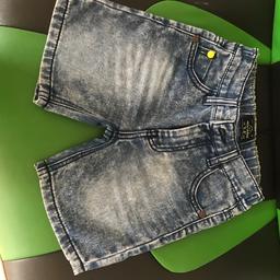 Boys stone washed-denim shorts from Next size 4 years