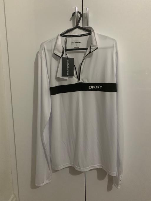 Buy & Sell South West London Richmond upon Thames - Photos for DKNY Mens Long Sleeves 1/4 Zip Collar T -Shir