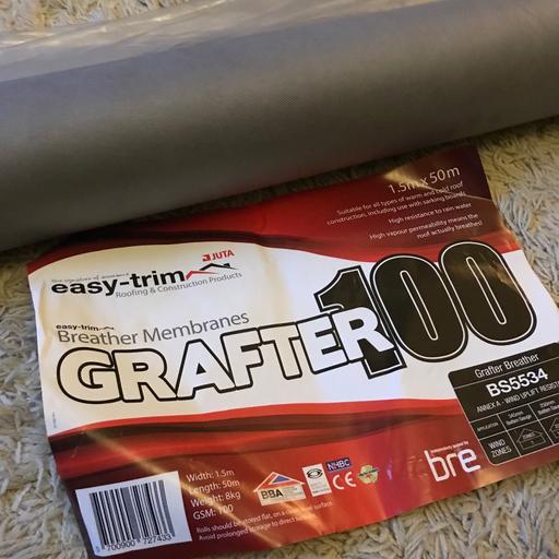 Buy & Sell Lancashire Preston - Photos for Grafter Roof Breathable Membrane 1.5M wide