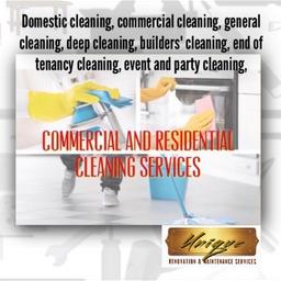 Cleaning services

We also offer the services below

plastering 
painting 
tiling
gardening/landscaping 
Fencing
laminate 
handy man 
regular cleaning services
van removals 
carpet cleaning 
electrician 
media wall
fitted wardrobe 

message/call on 07956265890