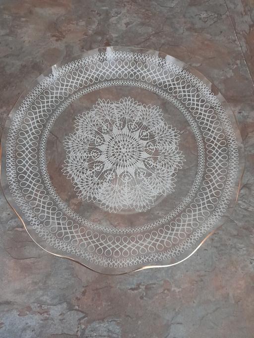 Buy & Sell County Durham Newton Aycliffe - County Durham - Photos for Vintage Glass Serving Platter