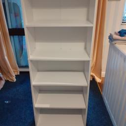 5 shelf unit in very good clean condition, very small damage shown in photo 5 but doesn't affect the usage. cash on collection only. no offers, PLEASE NOTE I CANNOT DELIVER