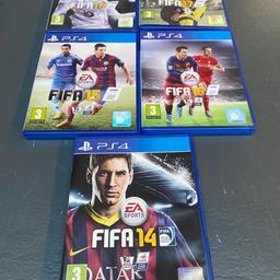 Bundle of  5 Fifa Games. They are in perfect conditions. 

Ask for individuals one.