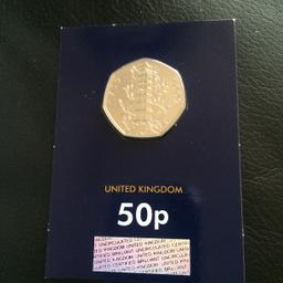 50p Kew Garden Coin
Condition is New
Year 2019
Fifty Pence Coin is in the Original Card
This is a must-have for all serious coin collectors

Collection Only
Payment accepted is Cash Only
Thank you