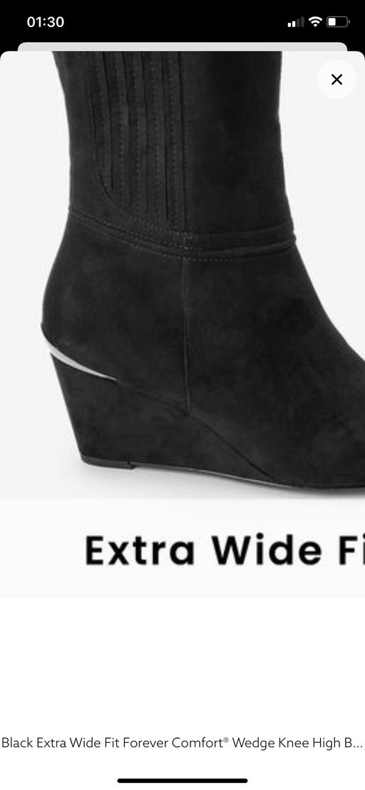 Buy & Sell West Yorkshire Kirklees - Photos for new next black wedge long boots