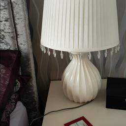 X2 Bedside lamps, very pretty and decorative.