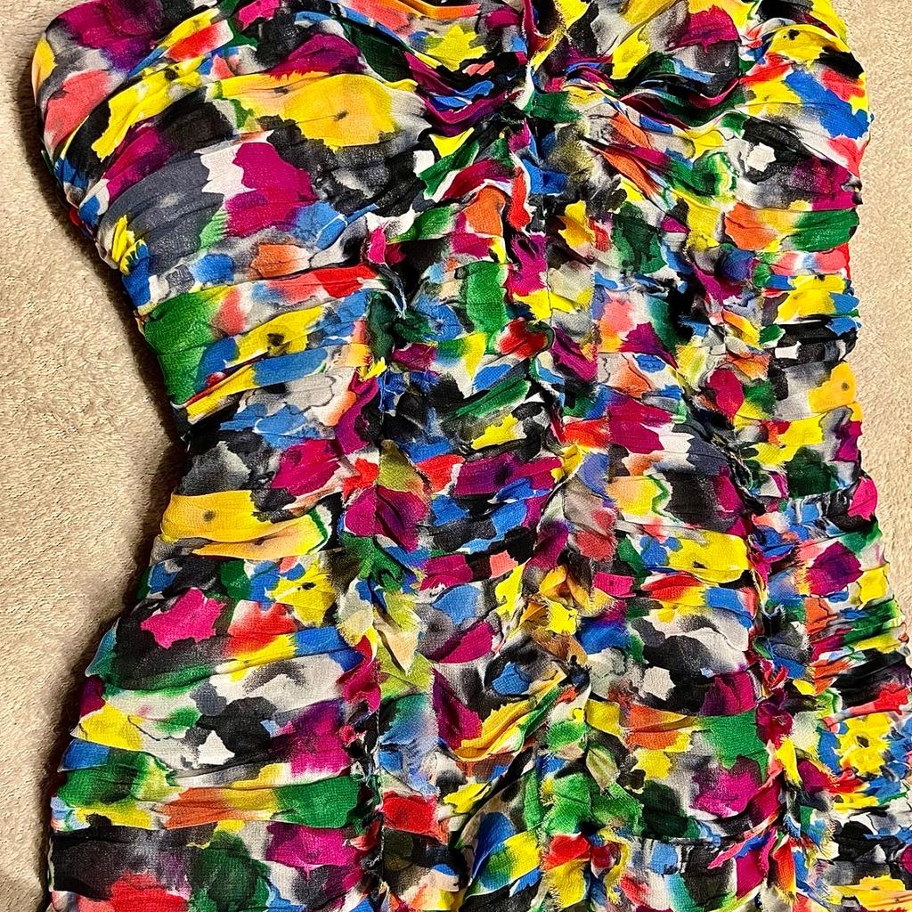 No Offers! Price is set.

New with tags. Lipsy, size 10, frill front multi colour mini dress. Zip up back with clasp, hem rimmed top to prevent dress riding up, wired cup and corset for shape. RRP: £64.99, grab a bargain.

Posted via Evri

tracking number provided

I can combine postage on request for multiple items.

Unfortunately I don’t post to areas that incur an extra location charge from the courier, I.e. London, some areas of Scotland etc.