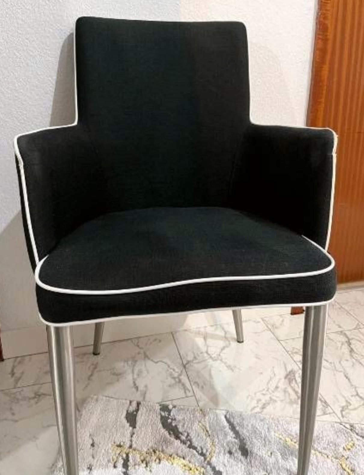 Armlehnstuhl schwarz 1 gebraucht kaufen  Mainz