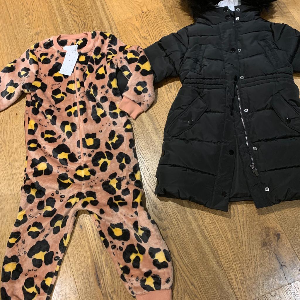 NEW WITH TAGS IN PACKAGING
FROM NEXT
LESS THAN HALF PRICE

LONG PADDED PARKA COAT JACKET AND FLUFFY COSY WARM ONESIE ALL IN ONE SUIT

CHECK OUT MY OTHER LISTINGS
NO OFFERS NEEDED ALL PRICED CHEAP ENOUGH