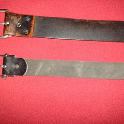 Men’s Genuine Leather Belt. Dark brown. 49 inch long 1.5 inch wide. Very good leather. £5