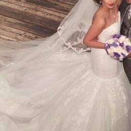 Brautkleid Größe 36-38 und Schleier für 1200€

Hochzeitsanzug steht auch zum Verkauf
