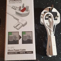 Sonos One/ ONE SL/PLAY:1 Mains Power Cable 0.35m White Flexson
FOR SONOS SPEAKER
COLLECTION FROM M41 URMSTON 2MINS FROM THE TRAFFORD CENTRE
POST OUT TO MAINLAND UK ONLY.