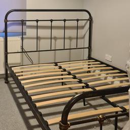 King size bed frame mattress is available but fair condition