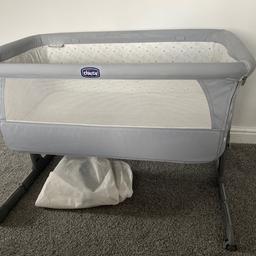 Chicco next to me crib generally good condition although does have some marks as shown on photos. Comes with carry case