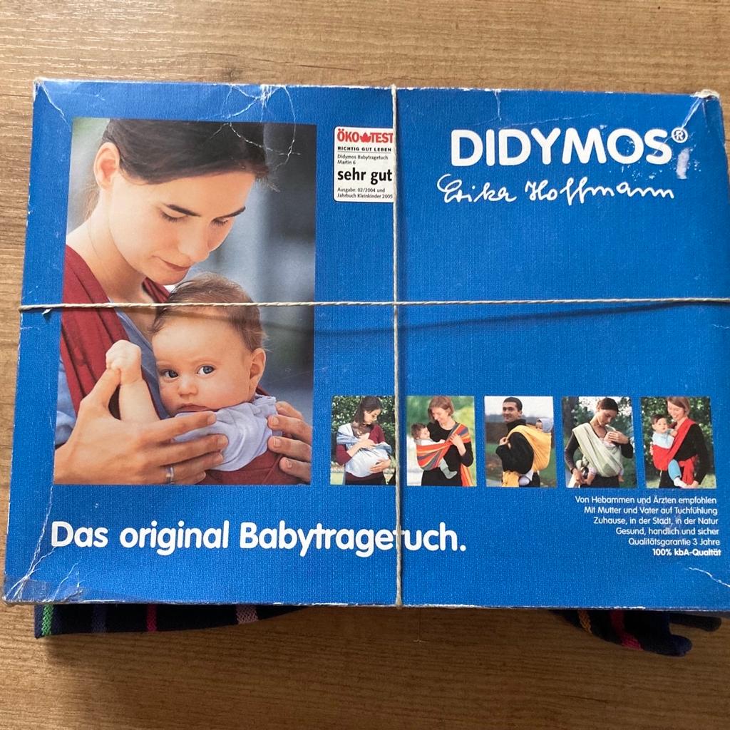 Schönes dünnes Tragetuch von DIDYMOS
mit Originalkarton und Erklärmaterial, Flyer, Anleitung und CD
Modell Lisa
Größe 6